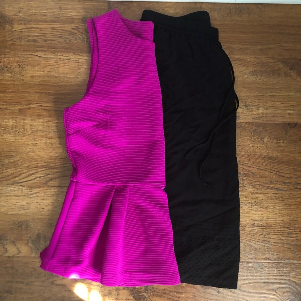 NWOT Purple Peplum Blouse